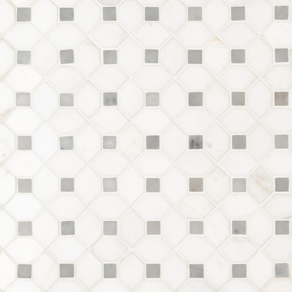 MSI Surfaces Mosaic Bianco Dolomite White-Cool Polished 12-1/2" x 12-1/2"