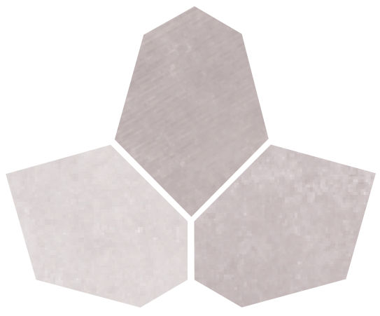 Centura Hexagon Mosaic Tiles Abaco Light Grey Matte 12" x 14"