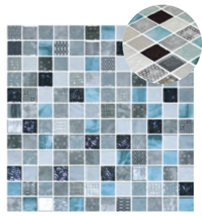 Centura Mosaic Tiles Cosmic Lucca 13" x 13"