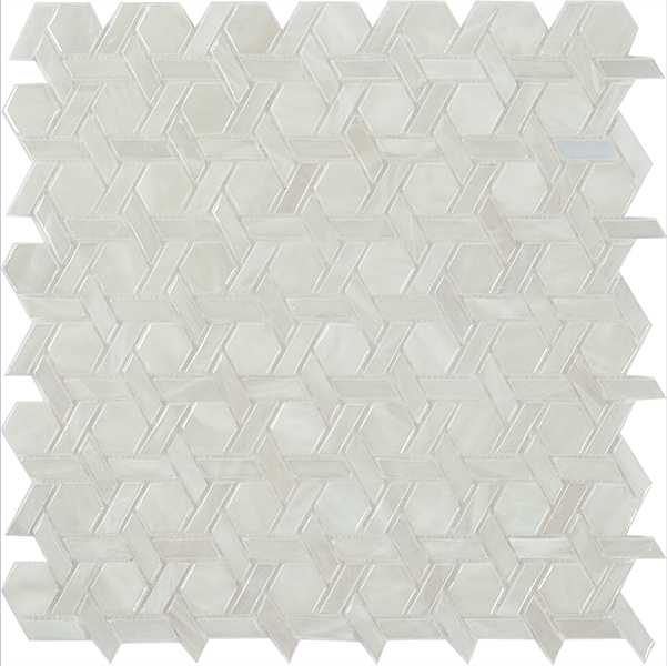 Centura Mosaic Symphony Bloom Nacre Glossy 12" x 12"