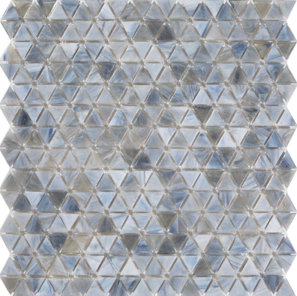 Centura Mosaic Symphony Trigonal Pewter Glossy 12" x 12"