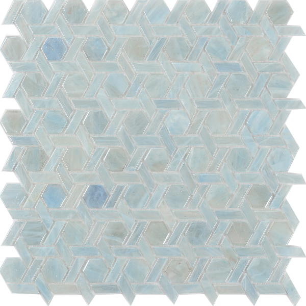 Centura Mosaic Symphony Bloom Water Glossy 12" x 12"