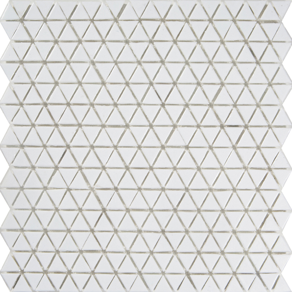 Centura Mosaic Symphony Trigonal Snow Glossy 12" x 12"