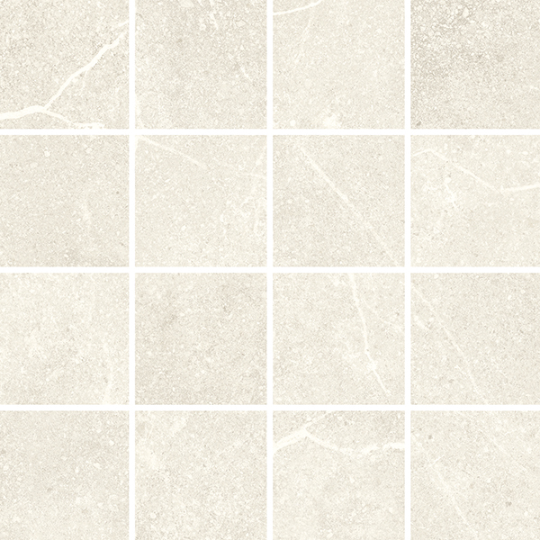 Centura Mosaic Soapstone White Matte 12" x 12"