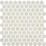 Centura Mosaic Tiles Hex Ecostones Bone 11-13/32" x 11-27/32"