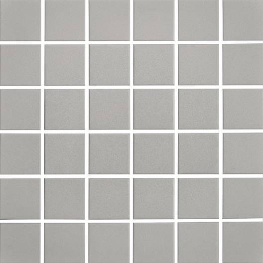 Centura Mosaic Plain Glaze Light Grey Satin 12" x 12"