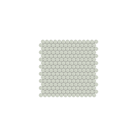 Anatolia Glass Mosaic Penny Round Element Sand Glossy 12" x 12"