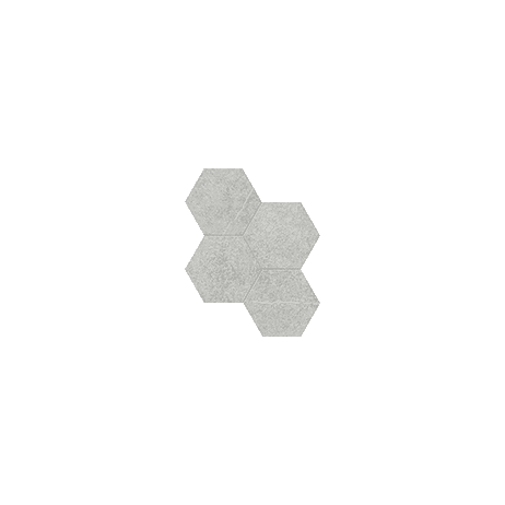 Anatolia Mosaic Hexagon Mjörk Ash Matte 10" x 11-1/2"
