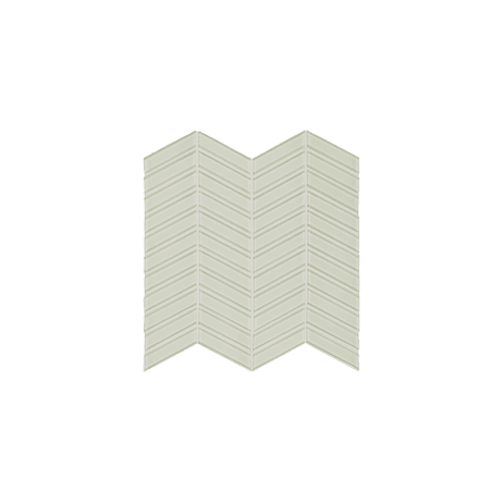 Anatolia Mosaic Chevron Element Sand Glossy 12" x 12"