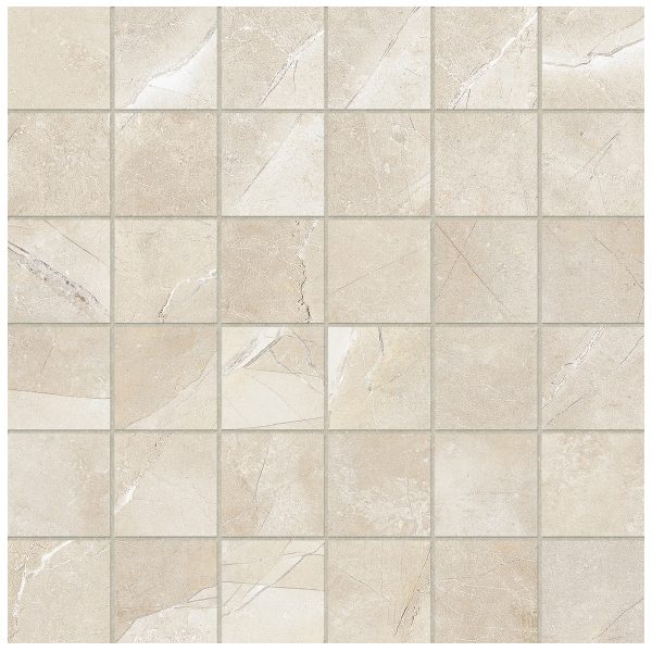 Anatolia Mosaic Classic Pulpis Ivory Matte 12" x 12"