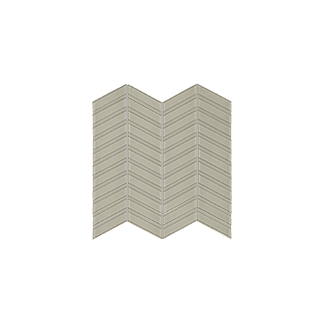 Anatolia Mosaic Chevron Element Earth Glossy 12" x 12"