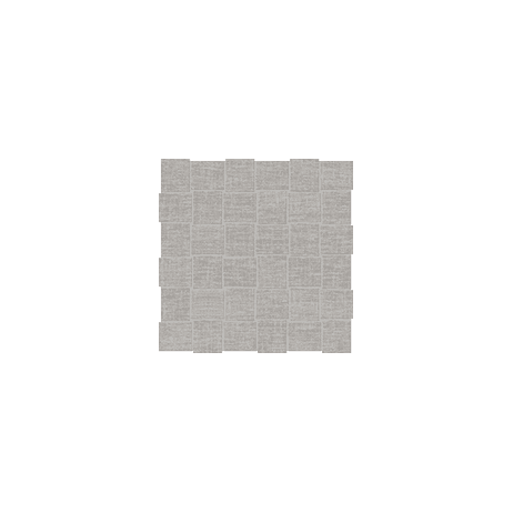 Anatolia Mosaic Basketweave Belgian Linen Fog Matte 12" x 12"