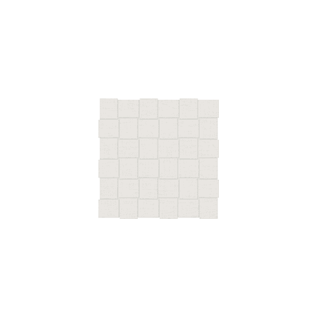 Anatolia Mosaic Basketweave Belgian Linen Ivory Matte 12" x 12"