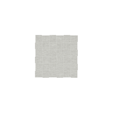 Anatolia Mosaic Basketweave Belgian Linen Mist Matte 12" x 12"