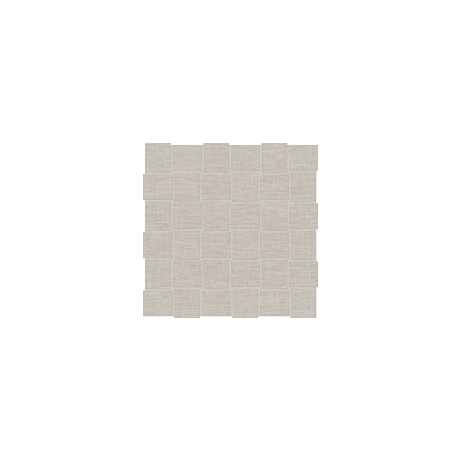 Anatolia Mosaic Basketweave Belgian Linen Natural Matte 12" x 12"