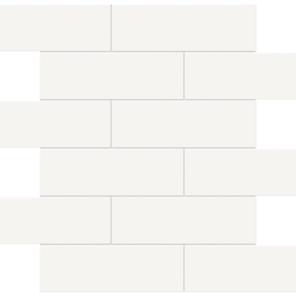 Anatolia Mosaic Brick Soho Canvas White Matte 12" x 12"