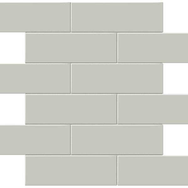 Anatolia Mosaic Brick Soho Soft Sage Glossy 12" x 12"