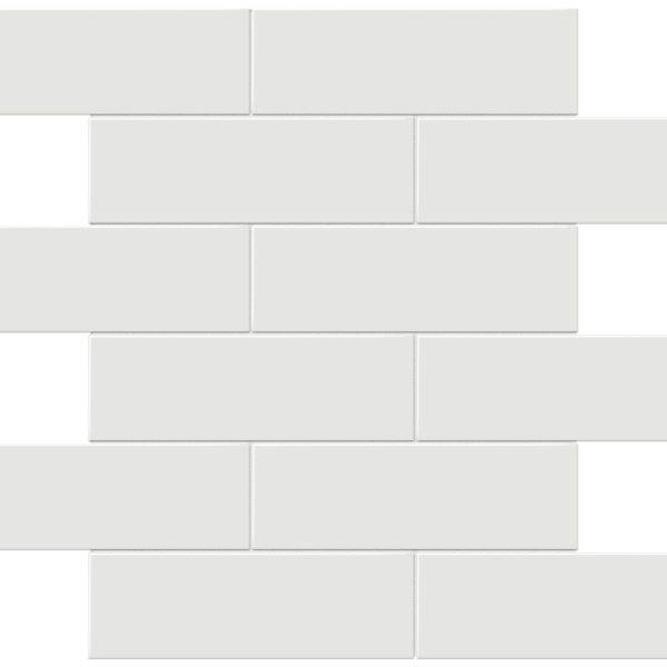 Anatolia Mosaic Brick Soho Vintage Grey Glossy 12" x 12"