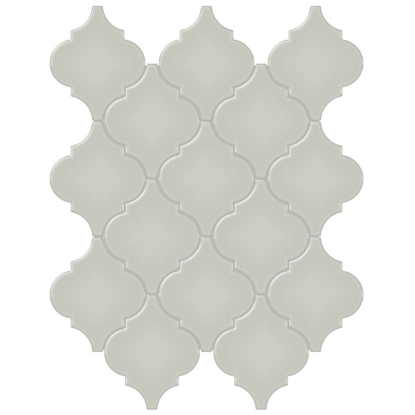 Anatolia Mosaic Beveled Arabesque Soho Soft Sage Glossy 10" x 13"