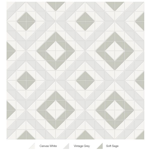 Anatolia Mosaic Cubic Soho Morning Blend Matte 10" x 10"