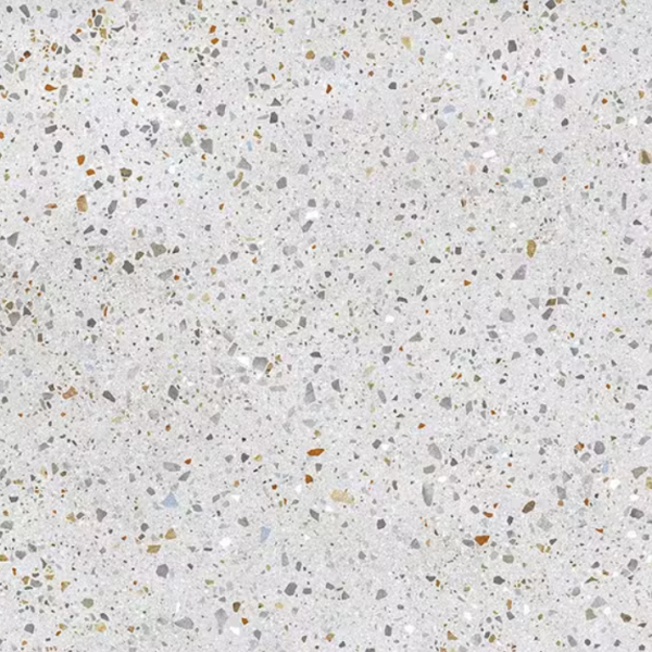 Planchers 1867 Floor Tiles Color Terrazzo Grey Matte 24" x 24"