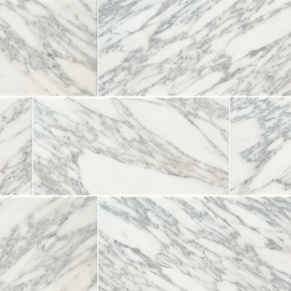 MSI Surfaces Floor Tiles Calacatta Gold White-Cool Polished 12" x 24"