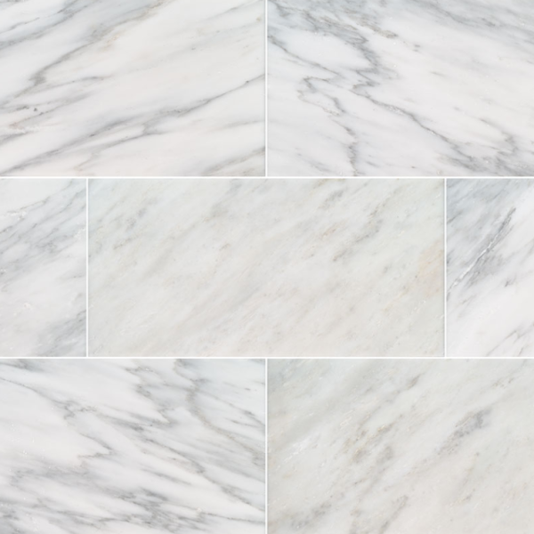 MSI Surfaces Floor Tiles Arabescato Carrara White-Cool Polished 12" x 24"