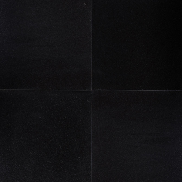 MSI Surfaces Floor Tiles Granite Countertops Premium Black Polished 18" x 18"