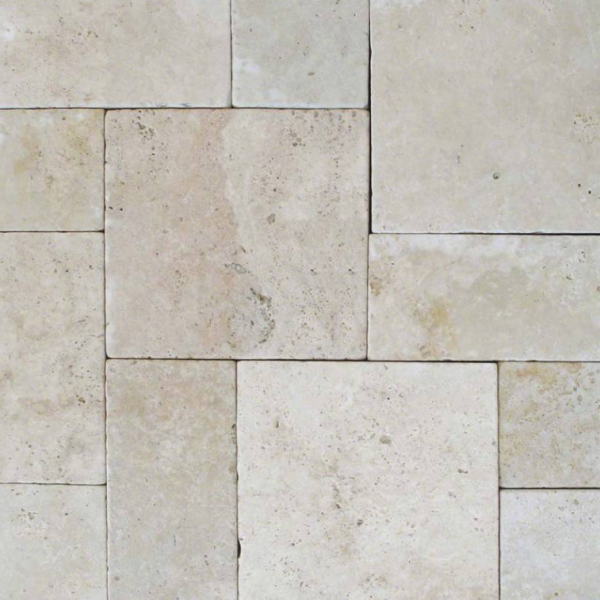 MSI Surfaces Floor Tiles Natural Stone Pavers Tuscany Beige Tumbled Multi-Size