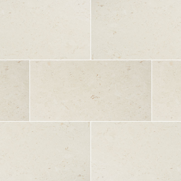 MSI Surfaces Floor Tiles Natural Stone Pavers Mayra White Tumbled 16" x 24"