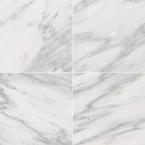 MSI Surfaces Floor Tiles Arabescato Carrara White-Cool Honed 12" x 12"