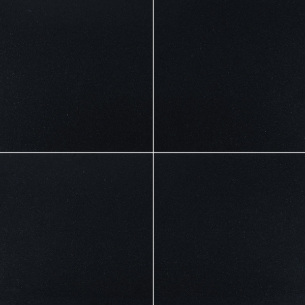 MSI Surfaces Floor Tiles Granite Countertops Premium Black Polished 12" x 12"