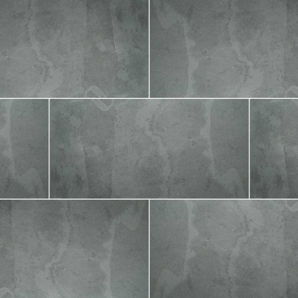 MSI Surfaces Floor Tiles Montauk Black Gauged 18" x 36"