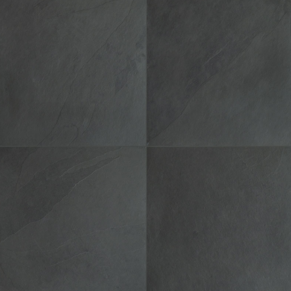 MSI Surfaces Floor Tiles Montauk Black Honed 16" x 16"