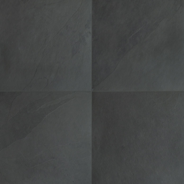 MSI Surfaces Floor Tiles Montauk Black Gauged 16" x 16"