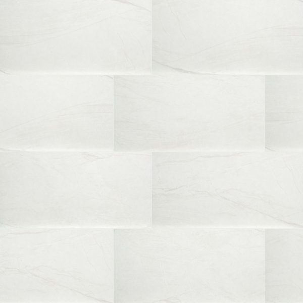 MSI Surfaces Floor Tiles Durban White-Cool Polished 12" x 24"