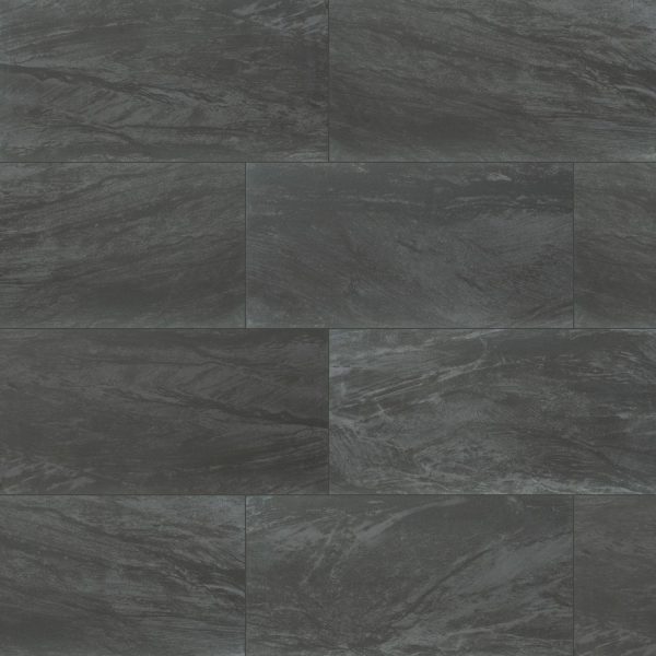 MSI Surfaces Floor Tiles Durban Anthracite Black Matte 12" x 24"