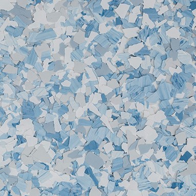 Torginol Epoxy Chips ColorFlakes FB702 Iceberg 40 lb 1/4"