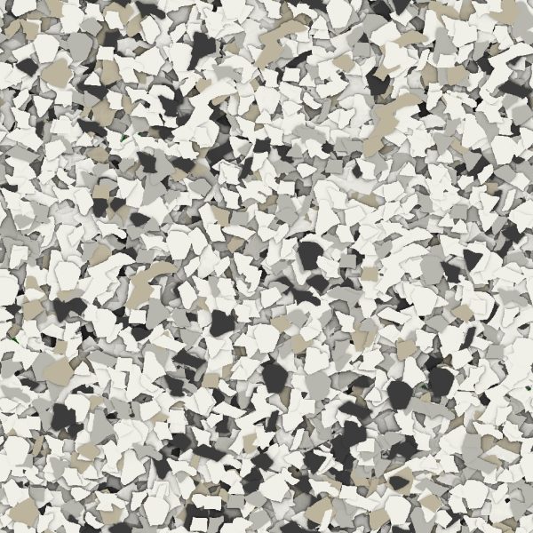 Torginol Epoxy Chips Garage #B424 Quicksilver 1/4" 40 lb