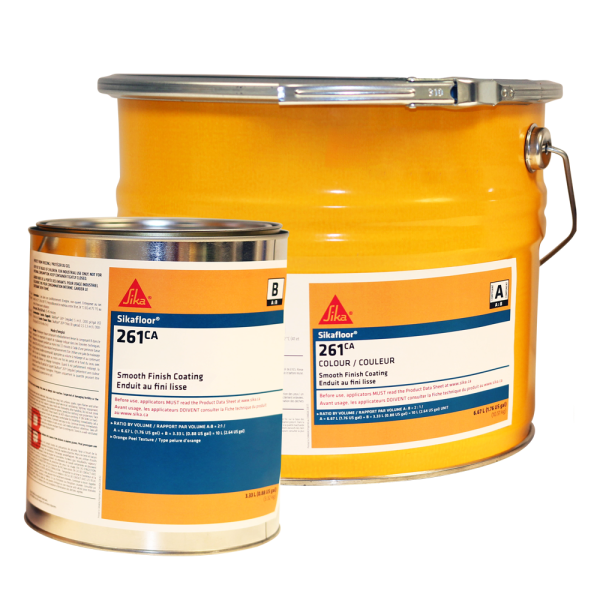 Sika Smooth Finish Coating Sikafloor-261 Ca RAL 7030 Stone Grey Part A + B - 10 L