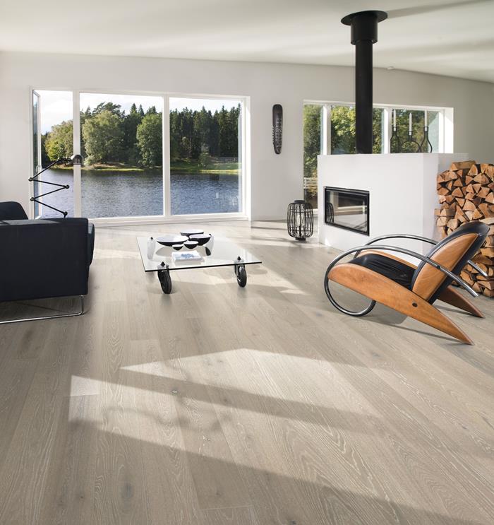 kahrs - engineered hardwood - oak nouveau snow 7 3/8" 2 kahrs - engineered hardwood - oak nouveau snow 7 3/8" - image 2