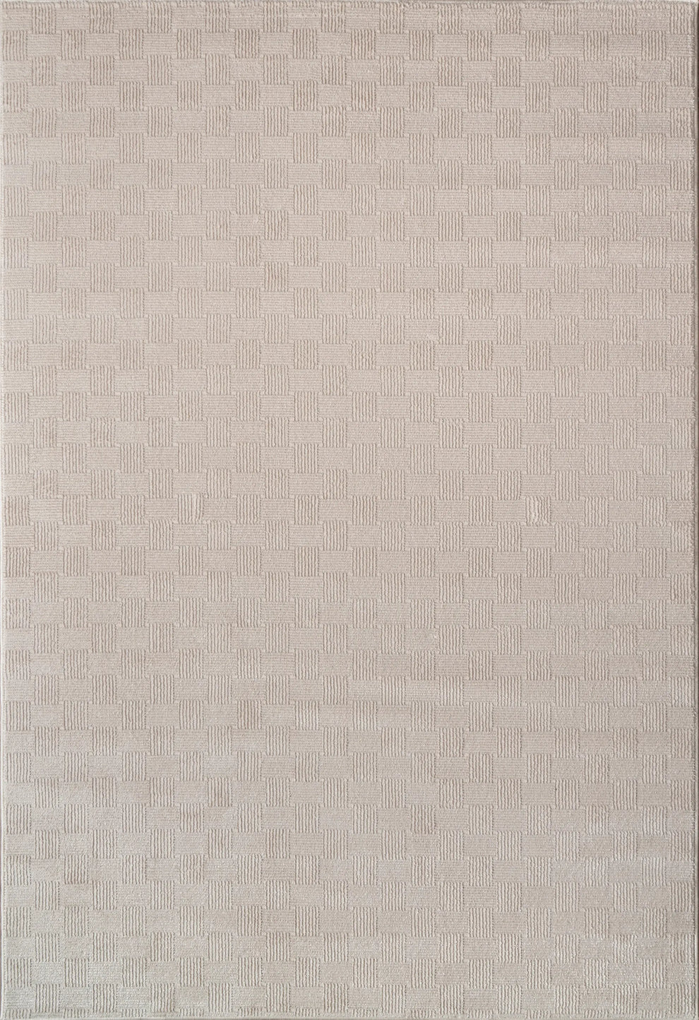 ivory beige minimalist living room bedroom area rug - 3'11" x 5'3" 2 ivory beige minimalist living room bedroom area rug - 3'11" x 5'3" - image 2