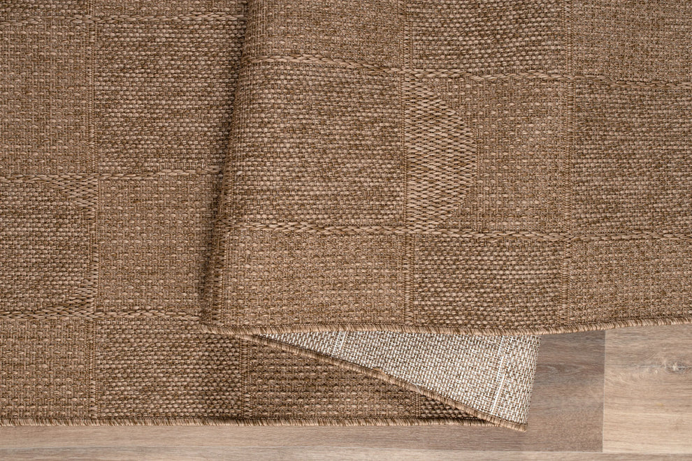 beige brown tribal checkered living room bedroom area rug - 2'7" x 4'11" 2 beige brown tribal checkered living room bedroom area rug - 2'7" x 4'11" - image 2