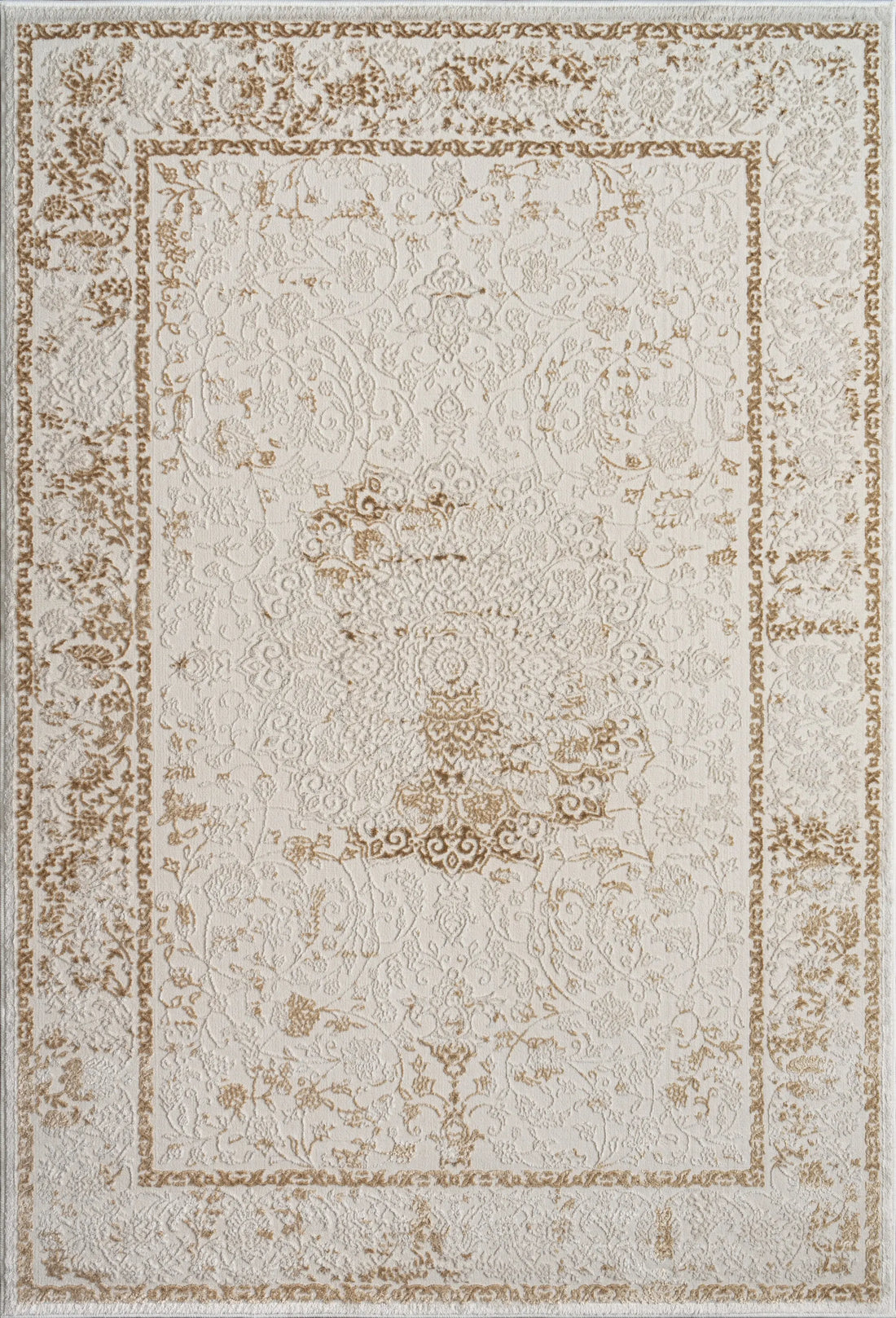 beige oriental traditional living room area rug - 2'7" x 4'11" 2 beige oriental traditional living room area rug - 2'7" x 4'11" - image 2