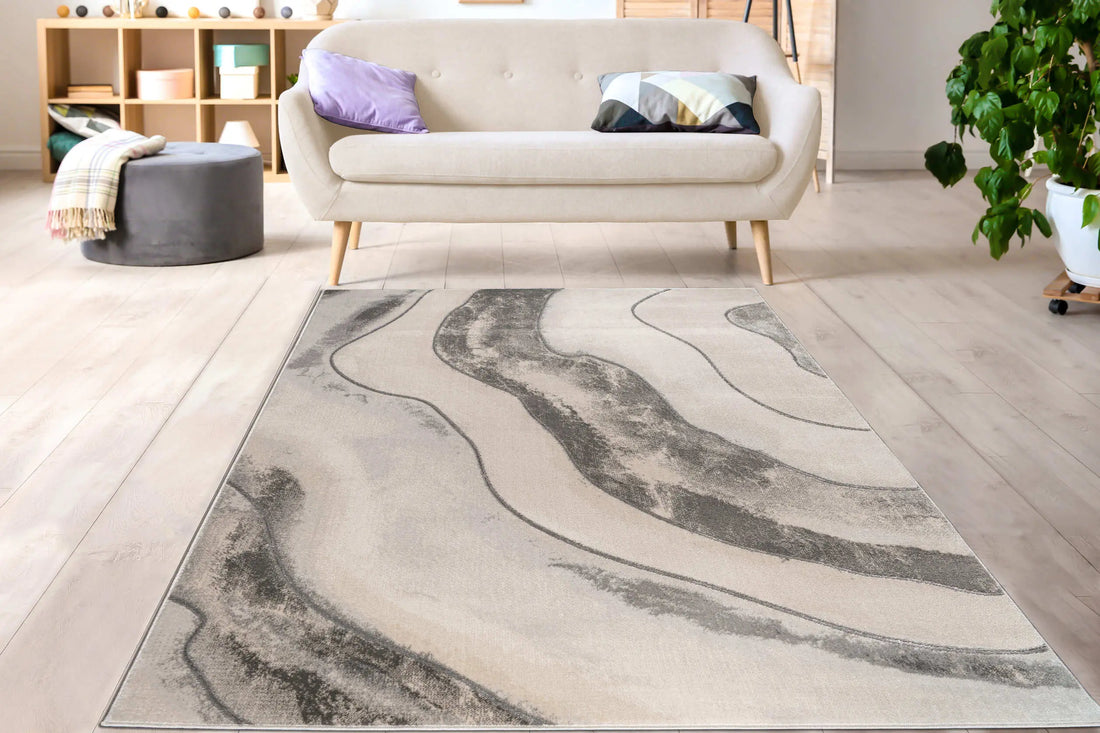 grey beige abstract luxury modern minimalist contemporary area rug - 2'7" x 4'11" 1 grey beige abstract luxury modern minimalist contemporary area rug - 2'7" x 4'11"
