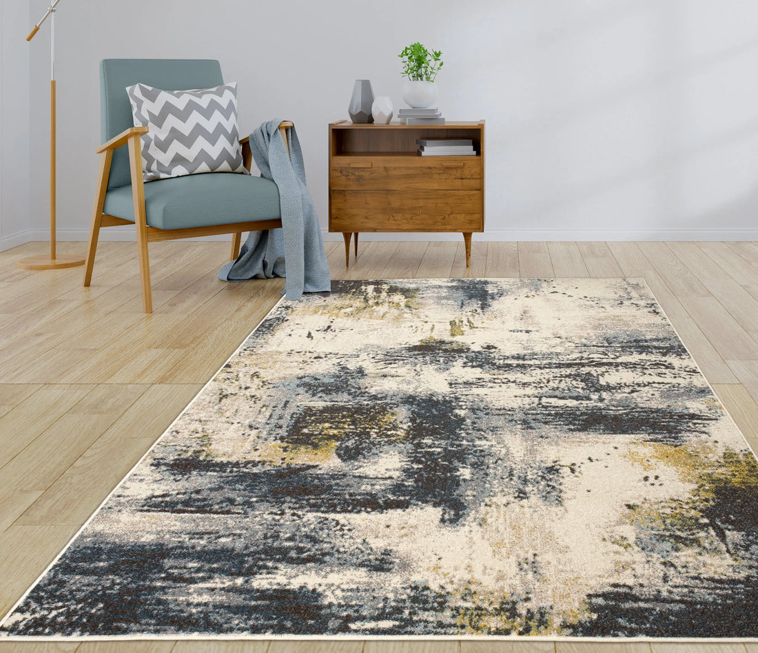 logan beige blue multicolor abstract rustic living room rugs - 3'11" x 5'3" 1 logan beige blue multicolor abstract rustic living room rugs - 3'11" x 5'3"