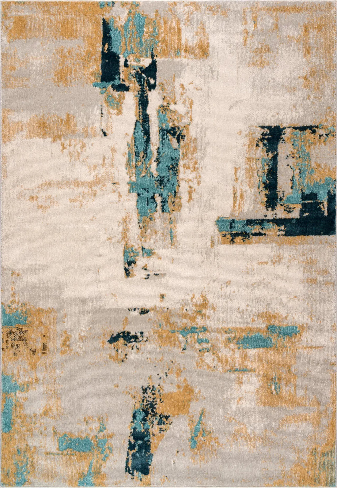 la dole rugs light dark orange turquoise beige rustic pattern abstract modern minimalistic area rug - 6'7" x 9'2" 2 la dole rugs light dark orange turquoise beige rustic pattern abstract modern minimalistic area rug
- 6'7" x 9'2" - image 2