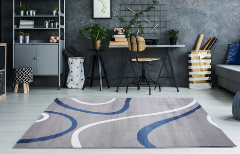 ladole rugs beautiful soft turkish gray blue contemporary spriral area rug carpet - 5'2" x 7'5" 1 ladole rugs beautiful soft turkish gray blue contemporary spriral area rug carpet - 5'2" x 7'5"