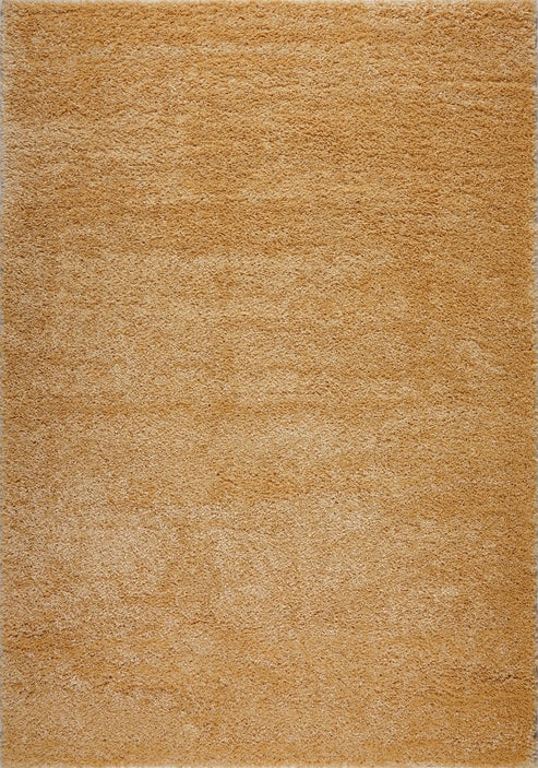 ladole rugs solid mustard yellow shaggy meknes durable medium pile indoor area rug carpet - 6'5" x 9'5" 2 ladole rugs solid mustard yellow shaggy meknes durable medium pile indoor area rug carpet - 6'5" x 9'5" - image 2