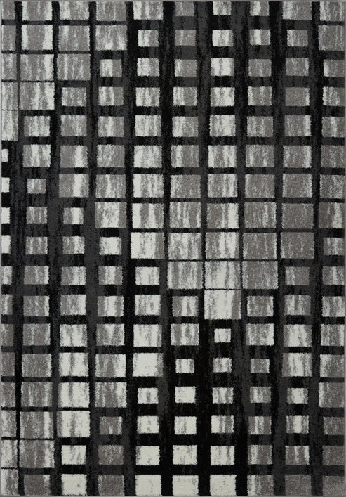 grand square grey area rug - 6'5" x 9'5" 2 grand square grey area rug - 6'5" x 9'5" - image 2